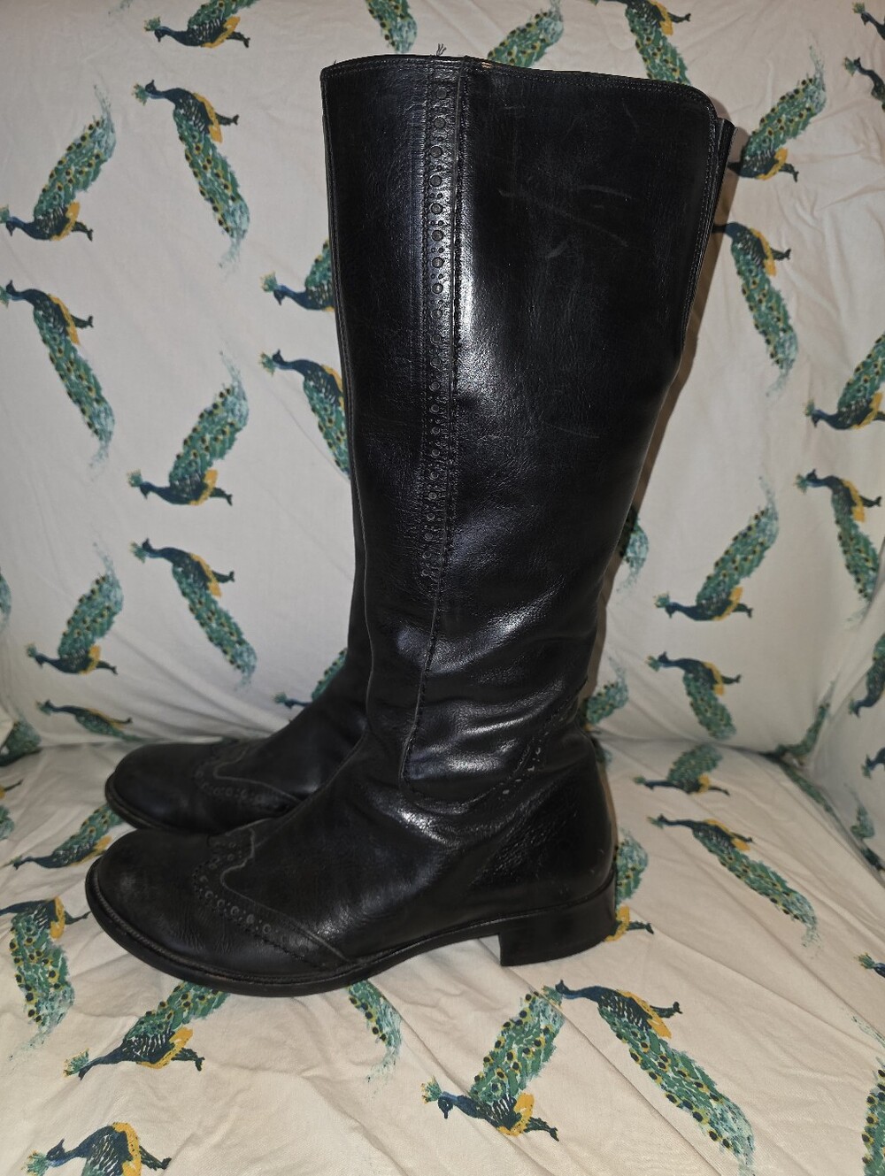 Vero Cuoio Black Leather Knee-High Boots